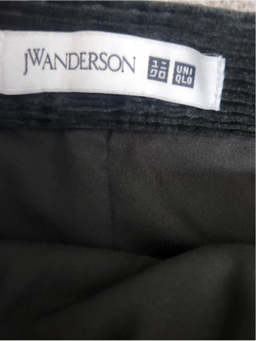 JW Anderson Uniqlo Dark Green Corduroy Wrap Skirt Sz S Dark Academia Fall Skirt - Picture 13 of 15